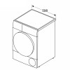 Bosch Dryer Machine with Heat Pump | WQG245DXSN | Energy efficiency class A+++ | Front loading | 9 kg | Condensation | LCD | Depth 61.3 cm | Grey