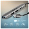 AXAGON ALU STRIP USB-A 4 port hub | HUE-STA