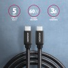AXAGON BUCM3-CM10AB SPEED cable USB-C <->USB-C, 1m, USB 3.2 Gen 1, PD 60W 3A, ALU, braid