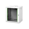 Digitus | Wall Mounting Cabinet | DN-19 12-U | Grey | IP protection class: IP20; Front door: Glass door, single opening; Cabinet type: Wall mounting cabinet; Equipment mounting depth min.-max.: 305-370 mm; Load capacity: 100 kg