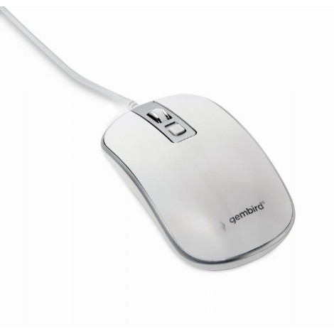 MOUSE USB OPTICAL WHITE/SILVER/MUS-4B-06-WS GEMBIRD