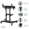 TV SET ACC MOBILE STAND/50-83