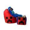 Minecraft red XXL 110 x 90 cm Sako bag pouffe