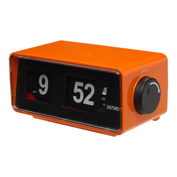 Denver CR-425 retro clock radio orange ...