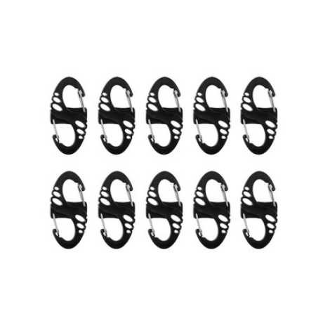 Mil-Tec S-Hook snap hook set - Black