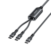 UNITEK USB-C CABLE 2IN1 PD 100W SILICONE 1,8M