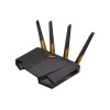 Wireless Wifi 6 AX4200 Dual Band Gigabit Router, EU and UK plug | TUF-AX4200 | 802.11ax | 3603+574 Mbit/s | 10/100/1000 Mbit/s | Ethernet LAN (RJ-45) ports 4 | Mesh Support Yes | MU-MiMO Yes | 3G/4G data sharing | Antenna type External | 1 x USB 3.2 Gen 1