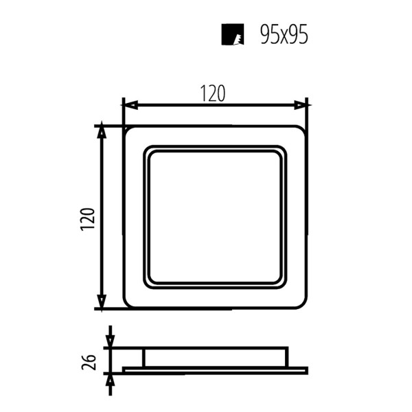 Maclean MCE373S LED Ceiling Panel Flush ...