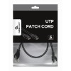 PATCH CABLE CAT6 UTP 0.25M/PP6U-0.25M/BK GEMBIRD