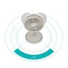 Duux Fan | Rize Flex | Stand Fan | Greige | Diameter 21 cm | Number of speeds 4 | Oscillation | 10 W | No