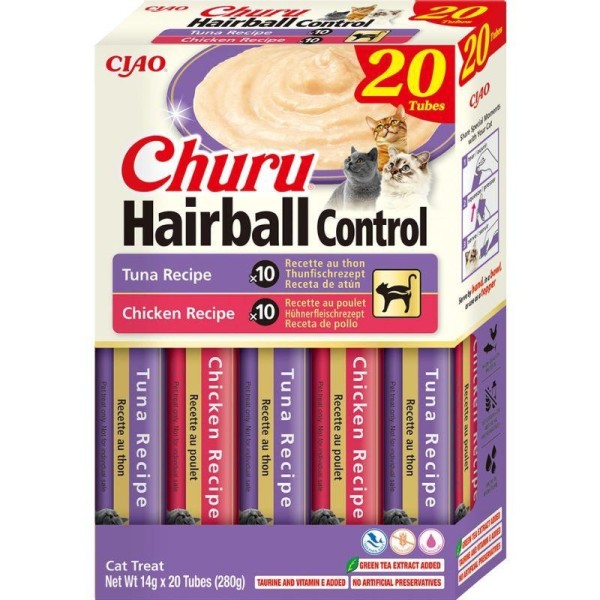 INABA CAT CHURU HAIRBALL VARIETY przysmak ...