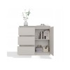 CHEST OF DRAWERS 1 DOOR 3 DRAWERS COLOUR CASHMERE