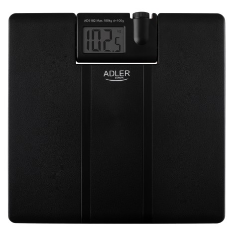 Adler | Bathroom Scale with Projector | AD 8182 | Maximum weight (capacity) 180 kg | Accuracy 100 g | Black