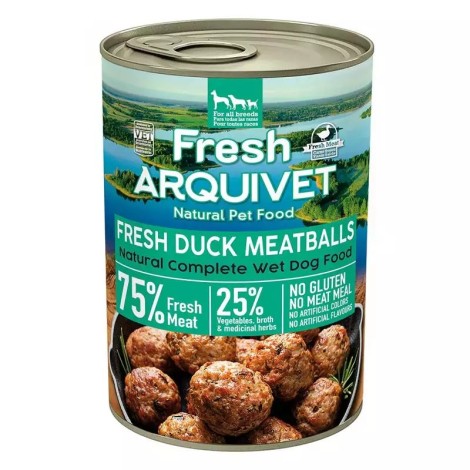 ARQUIVET Fresh meatballs with duck, sweet potato and orange - wet dog food - 400 g