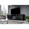 Cama TV cabinet QIU 200 MDF black gloss/black gloss