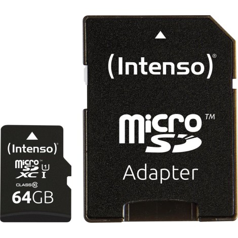 MEMORY MICRO SDXC 64GB UHS-I/W/ADAPTER 3423490 INTENSO