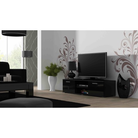 Cama TV stand SOHO 140 black/black gloss