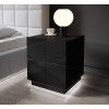 Cama bedside table REJA black gloss/black gloss