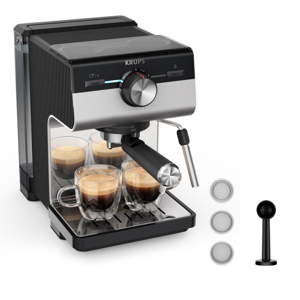 Krups Authentic+ XP384E10 coffee maker Semi-auto ...