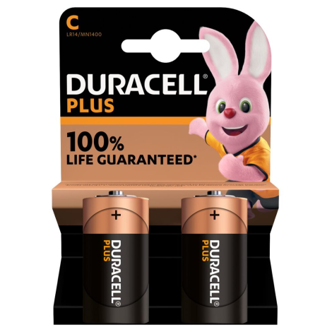 Duracell | Plus MN1400 | C | Alkaline | 2 pc(s)