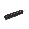 Lanberg Cable Power Strip, 5X French Outlets Quality-Grade Copper, 1.5 m | PS0-05E-0150-BK