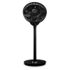 Duux | Smart Fan | Whisper Flex Smart Black with Battery Pack | Stand Fan | Black | Diameter 34 cm | Number of speeds 26 | Oscillation | 2-22 W | Yes | Timer