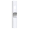 Bathroom cabinet NEL I 31x30x174 cm, white, glossy