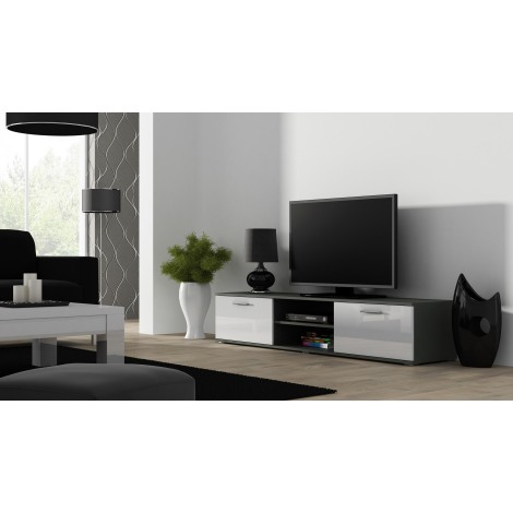 Cama TV stand SOHO 180 grey/white gloss