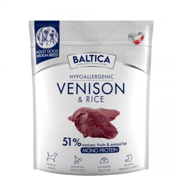 BALTICA NUTRACEUTIC Hypoallergenic Venison & rice ...
