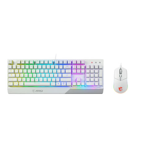 MSI | Vigor GK30 COMBO WHITE | Keyboard and Mouse Set | Wired | Mouse included | US | White