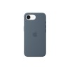 Apple iPhone 17e Silicone Case with MagSafe – Anchor Blue | Apple