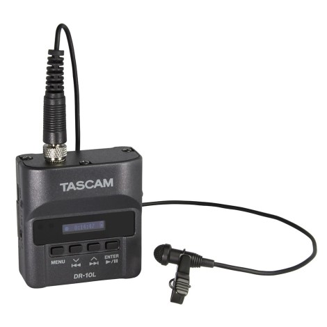 Tascam DR-10L - digital recorder with lavalier microphone