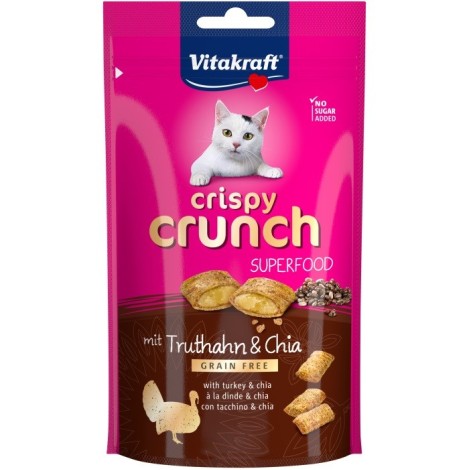 VITAKRAFT Crispy Crunch Turkey with chia - cat treats - 60g