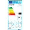 CATA | Hood | OMEGA 600 X | Wall mounted | Energy efficiency class C | Width 60 cm | 645 m³/h | Mechanical control | LED | Grey