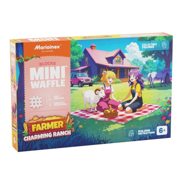 MARIOINEX Klocki Mini Waffle Farmer Urocze ...
