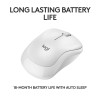 Logitech Silent Mouse | M240 | Wireless | Bluetooth | White
