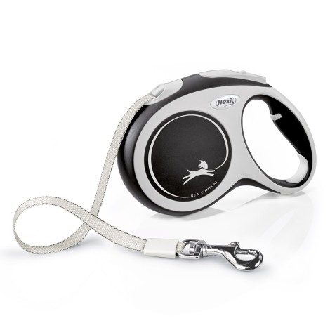 Flexi New COMFORT 8 m Black, Grey Dog Retractable lead