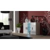 Cama sideboard 120 cm SOHO S7 sonoma oak/white gloss