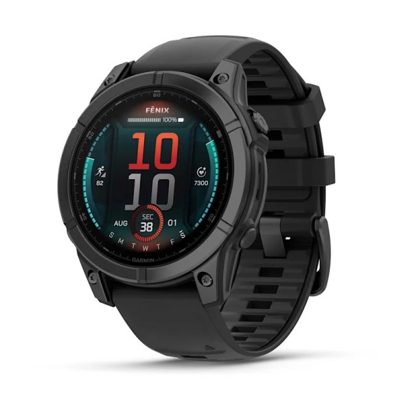 Garmin Fenix E stainless Steel slate ...
