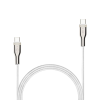 Fixed | Braided Cable USB-C/USB-C, 2m, 100W | FIXDB-CC2-WH