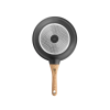 ETA Pan | ETA692990000 TITANIUM II | Universal | Diameter 28 cm | Electric, induction, gas, glass ceramics | Suitable for induction hob | Fixed handle | Black
