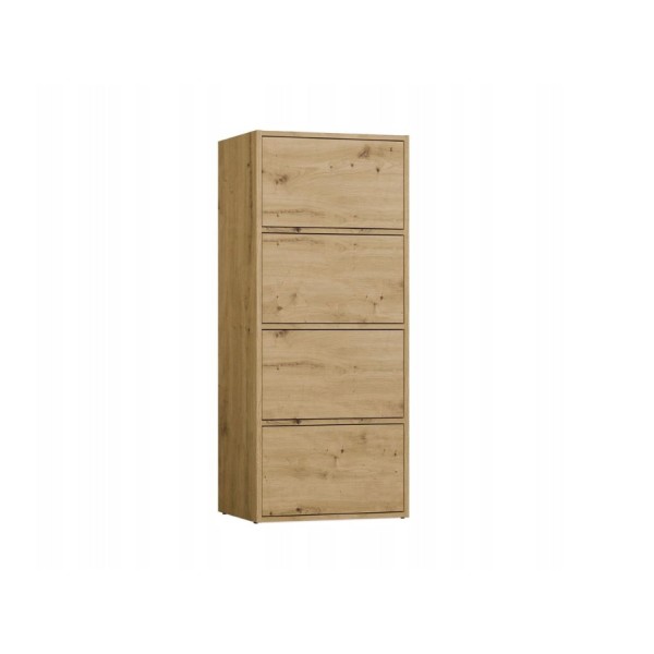 ALMA CHEST OF DRAWERS, ANTHRACITE/ARTISAN OAK