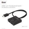 VIDEO SWITCH HDMI 2PORT/CSV-1384 CLUB3D