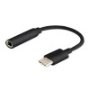 SAVIO USB Type 3.1 C (M) – Jack 3.5mm (F) Audio adapter Black AK-35/B