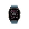 Apple 49mm Light Blue Alpine Loop - Medium - Black Titanium Finish