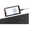 KEYBOARD FLEXIBLE USB ENG/BLACK KB-109F-B GEMBIRD