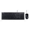 Asus U2000 | Keyboard and Mouse Set | Wired | US | Black