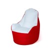 Sack Sako Boss pouffe red and white XXL 140 x 90 cm