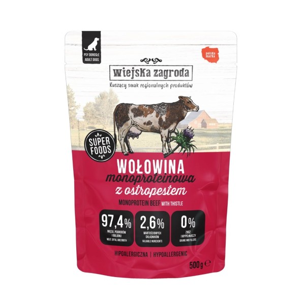 WIEJSKA ZAGRODA Monoprotein Beef - wet ...