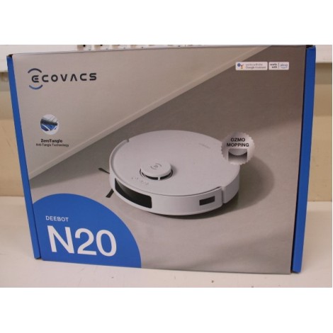 SALE OUT. Ecovacs DEEBOT N20 Floor Cleaning Robot with precise mapping and navigation technology (TrueMapping 2.0), OZMO mopping system, Whi | Ecovacs | Floor Cleaning Robot | DEEBOT N20 | Wet&Dry | Operating time (max) 300 min | 5200 mAh | Dust capacity 